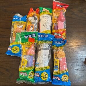 Vintage Cartoon Animation Children’s TV Pez Dispenser Lot Of 7 — See Photos